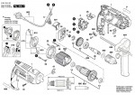 Bosch 3 601 B18 102 Gsb 1600 Re Percussion Drill 230 V / Eu Spare Parts